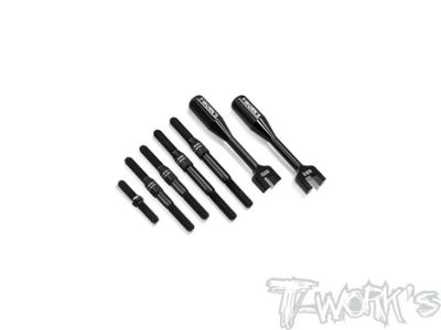 UK-Titanium Black Coating Turnbuckle Set ( For Xray XB8E'24 ) T-WORKS