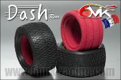 UK-Tires "DASH" Rear BLUE + INSERTS (2) 6-MIK