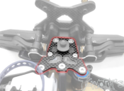 UK-Graphite Upper Plate ( For Team Associated RC8 B4 ) T-WORK'S