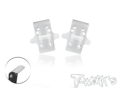 UK-Stainless Steel Front Chassis Skid Protector ( Xray XB8'26 ) 2pcs.T-WORK'S