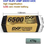 UK-3 X Lipos Battery 4S 15.2V 6500MAH 140C GoldSeries LCG 5MM Graphene with EC5 cable DXF