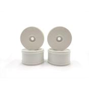 UK-TRUGGY 1/8 white rims (4) HOTRACE TYRES
