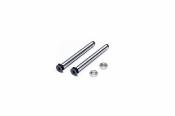UK-AE RC10 Rear Outer 34.8mm Hardened Hinge Pin w/nuts (2D KOSWORK