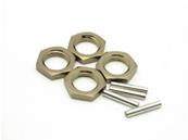 UK-Wheel Nuts & Pins (4ea): 8B,8T LOSI