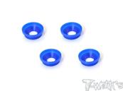 UK-POM Front Upright Adjust Nut Spacers 4pcs. ( For Team Associated RC8 B3/3.1/B3.2 ) T-WORK'S
