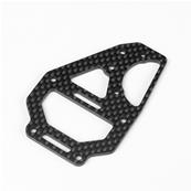 UK-Center Diff Top Plate and Fan Mount (carbon fiber, EB/ET410) TEKNO-RC