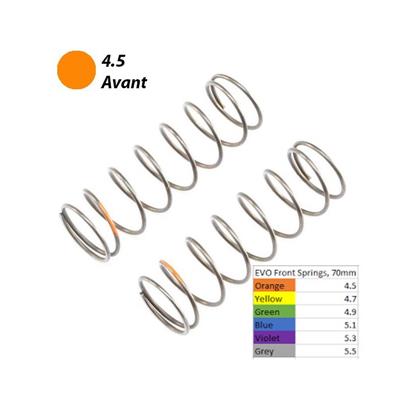 UK-Ressorts 16mm avants EVO 4.5 oranges (2) 8B 4.0 LOSI