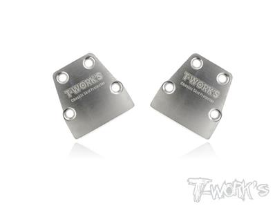 UK-Stainless Steel Rear Chassis Skid Protector ( Tekno NB48.4 / EB48.4) 2pcs. T-WORK'S