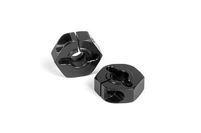 UK-Alu Wheel Hub - Black (2) X-RAY