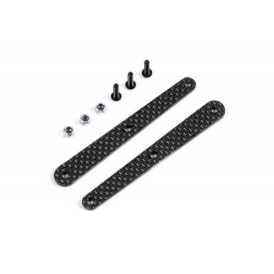 UK-Graphite Insert for Short Rear Composite Brace - Set X-RAY