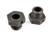 UK-Alu wheel axle offset +1mm hard coated (2) X-RAY