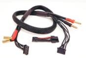 UK-4S PK 5mm charging cable + Balancing plug for 4mm PK charger output (60cm) (choice of color) WS-LINE