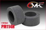 UK-Black/Hard rear tire foams 1/10th Buggy (2) 6-MIK