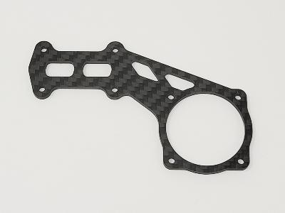 UK-Central differential plate CARBON 3mm for fan 40x40mm for GTLE/GTS/GTSE WS-LINE