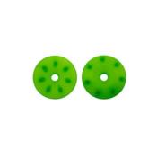 UK-16mm CONICAL SHOCK PISTONS GREEN (7x1.3mm angled) (2pcs) ULTIAMTE RACING