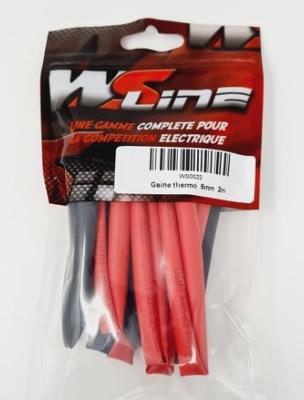 UK-Thermo sheath 6mm Black/Red (2x1m) WS-LINE