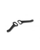 UK-X4 Alu Front Steering Plate - Swiss 7075 T6 (2) X-RAY