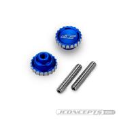 UK-4-40 Future Thumb Nut w/ Set Screw, Blue (2pc) J-CONCEPTS