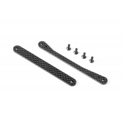 UK-Graphite braces for chassis side guards set X-RAY