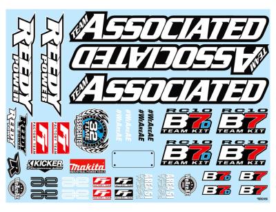 UK-RC10B7 Decal Sheet TEAM-ASSOCIATED