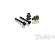 UK-Hard Coated 7075-T6 Alum. Shock Standoffs -2mm (For Kyosho MP9 TKI3/TKI4,MP9e EVO/ MP10) 2pcs. T-WORK'S