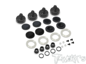 UK-Black Hard Coated 7075-T6 Alum Mult-adjust alternatives Shock Cap Shock Cap ( For Team Associated RC8 B3.1/B3.2/T3.2/T3.2E ) T-WORK'S