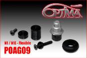 UK-Front body support on silent-block Black for AGAMA N1 OPTIMA