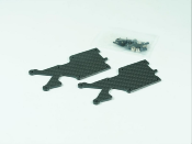 UK-Pro-composite Carbon Arched-Bridge-System Rear Lower Arm Cover(2.0mm) (2) SWORKZ