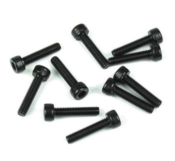 UK-M3x10mm Cap Head Screws (black, 10pcs) TEKNO-RC