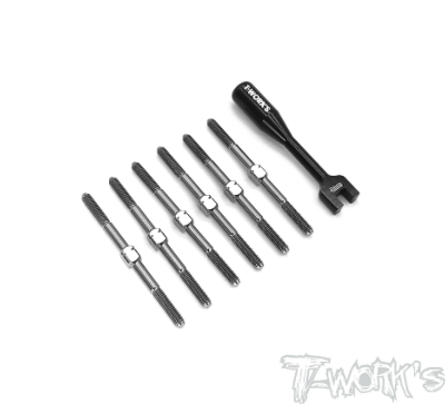 UK-64 Titanium Turnbuckle Set ( For Team Associated RC10 B6.3 / B6.4 / B6.4D ) T-WORK'S