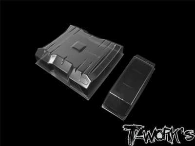 UK-1/10 Lexan Flat Rear Wing With Center Divider 7" Wide 2pcs. T-WORK'S