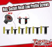 UK-M4x8 Hex. Socket Head Low Profile Screws (10pcs) T-WORKS