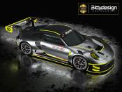 UK-P-GT3R 1/7 ARRMA Infraction-Limitless Pre-Cut body Clear BITTYDESIGN