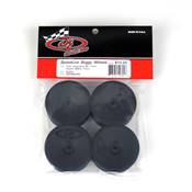 UK-Speedline Buggy Wheels for Associated B6 / Kyosho RB6 / Front / BLACK / 4pcs D.E RACING