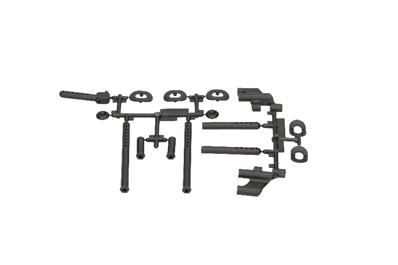 UK-BODY POST SET (FRONT/REAR) HB RACING