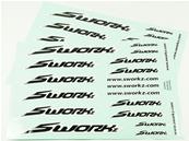 UK-Speed Logo Sticker (PushBar) (BK) (2pc) SWORKZ
