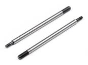UK-Rear shock absorber rods silver 3x100mm (2) HB RACING