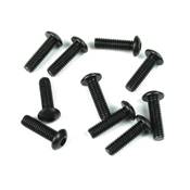 UK-M4x14mm Button Head Screws (black, 10pcs) TEKNO-RC