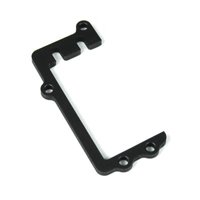 UK-Steering servo brace (aluminum, gun metal anodized) TEKNO-RC