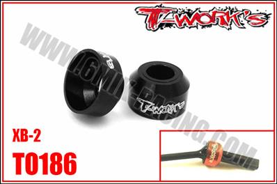 UK-Alum. Drive Shaft Safety Collar 2pcs. ( For Xray XB2 / XB2C'17/XB2C 2018 ) T-WORK'S