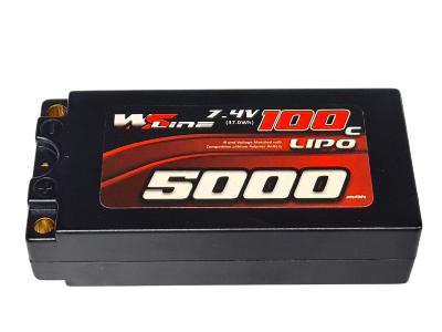 UK-Accu Lipo shorty 5000 100c 2s 7.4v (prise PK de 5mm) 2S2P WS-LINE