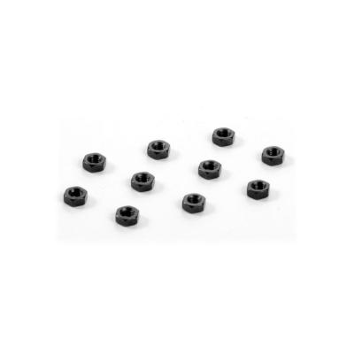 UK-Nut M3 - Black (10) X-RAY