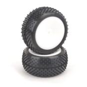 UK-Mezzo Tyre Rear - Yellow - Pre-Glued - pr SCHUMACHER RACING