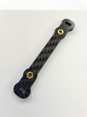 UK-Carbon ackerman plate 4mm 2 holes EB48 2.0/2.1 WS-LINE