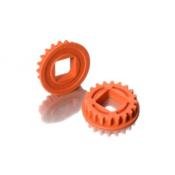 UK-Composite Fixed Pulley for Layshaft w Bearings 20T - Graphite (2) X-RAY