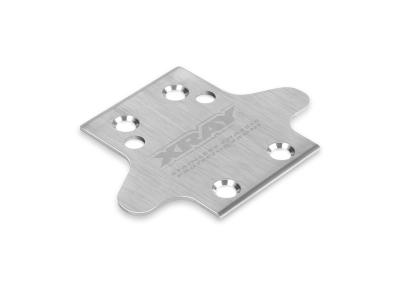 UK-Stainless Steel Chassis Protector - Front XB8/XB8E X-RAY
