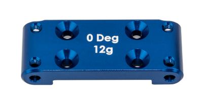 UK-RC10B6.4 FT Front Bulkhead, 0 deg., blue aluminum TEAM-ASSOCIATED