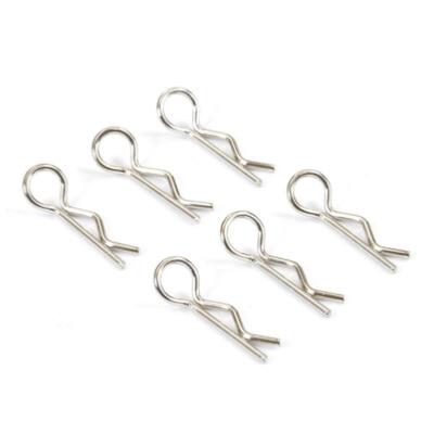 UK-Body clips Small silver (6) FASTRAX