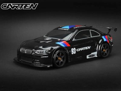 UK-Lexan 1/10e touring GT2 190mm bodywork only BLACK CARTEN