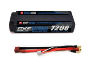 UK-Lipo Batterie 2S 7.6V 7200mAh 140C 5mm with DEAN cable DXF